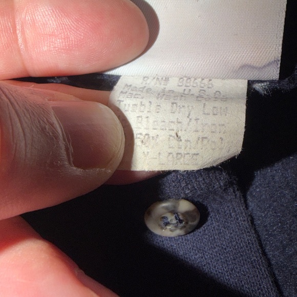 Vintage Navy Blue Polo Shirt with Eiffel Tower Embroidery - Picture 9 of 12